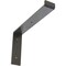 Ekena Millwork Steel Truss Shelf Bracket, Hammered Gray 2"W x 12"D x 7 3/4"H BKTM02X12X07TSHGY - alternate 1